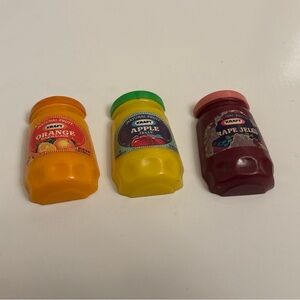 Vintage Kraft Jam Magnets - Including Orange, Apple, & Grape Made By Arjon